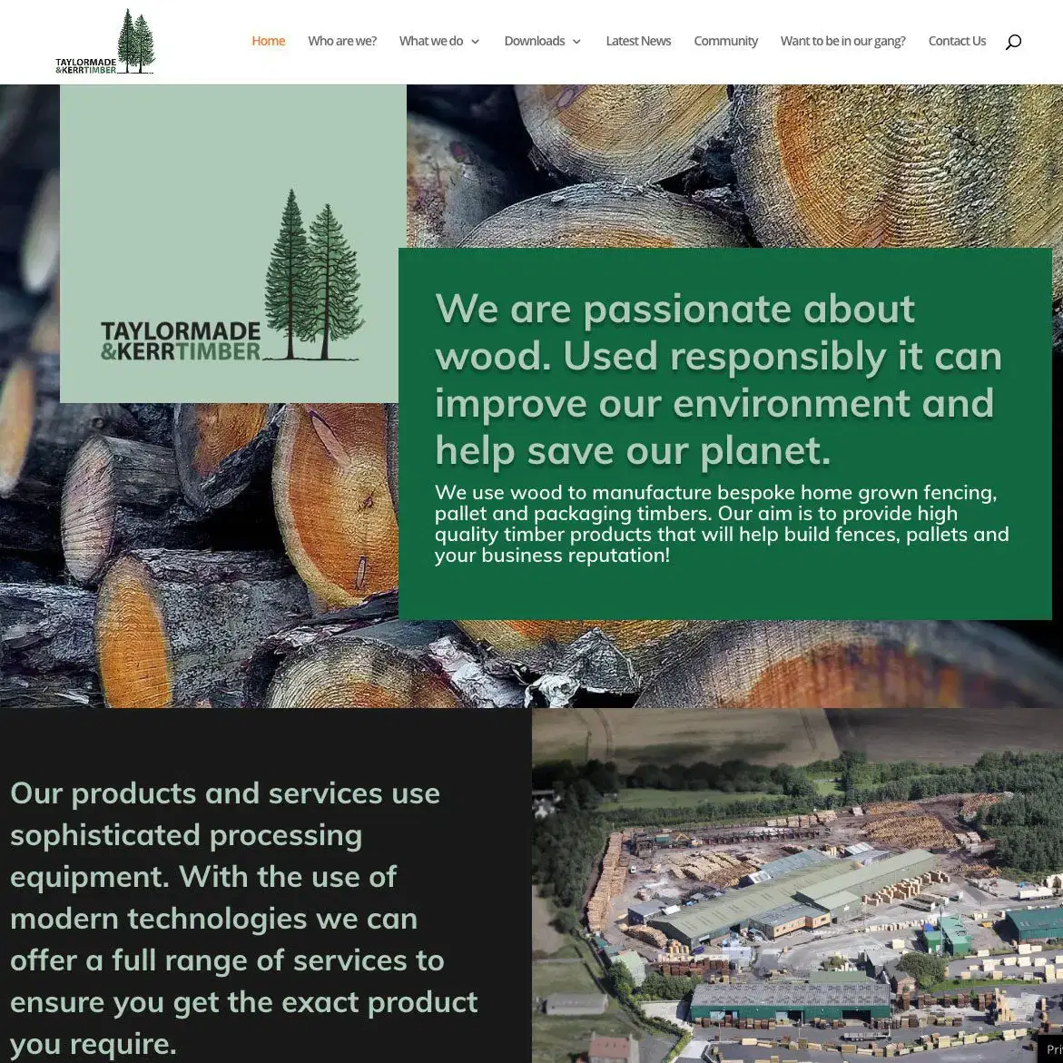 Website Design for Taylormade & Kerrtimber - Colour It In Website Design for Taylormade & Kerrtimber - Colour It In
