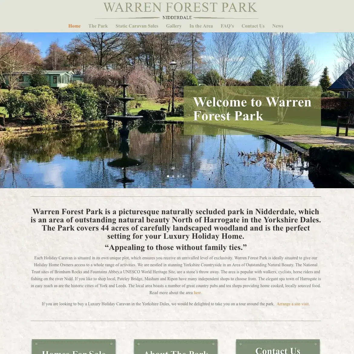 Website or Warren Forest Park - Colour It In Website for Warren Forest Park - Colour It In