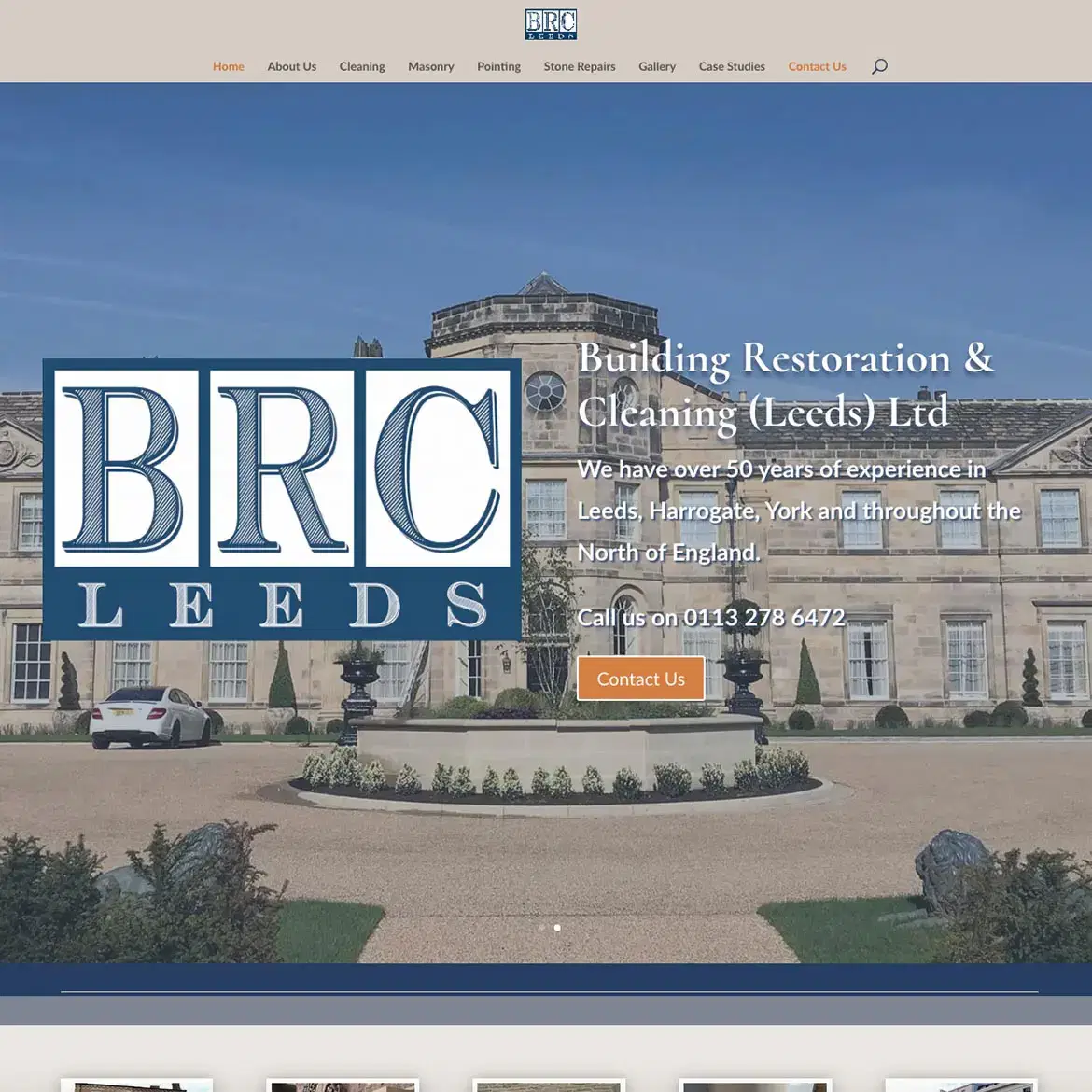 Website Design for BRC Leeds Website Design for BRC Leeds