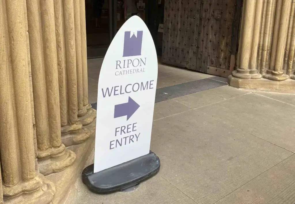 Ripon-Cathedral-Entry-Sign