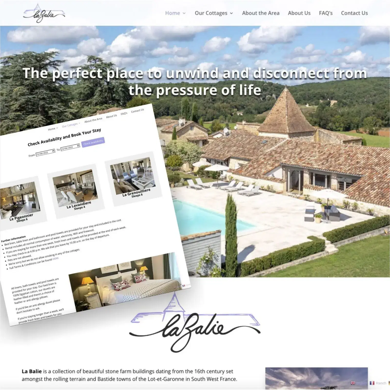 Website Design for La Balie Website Design for La balie
