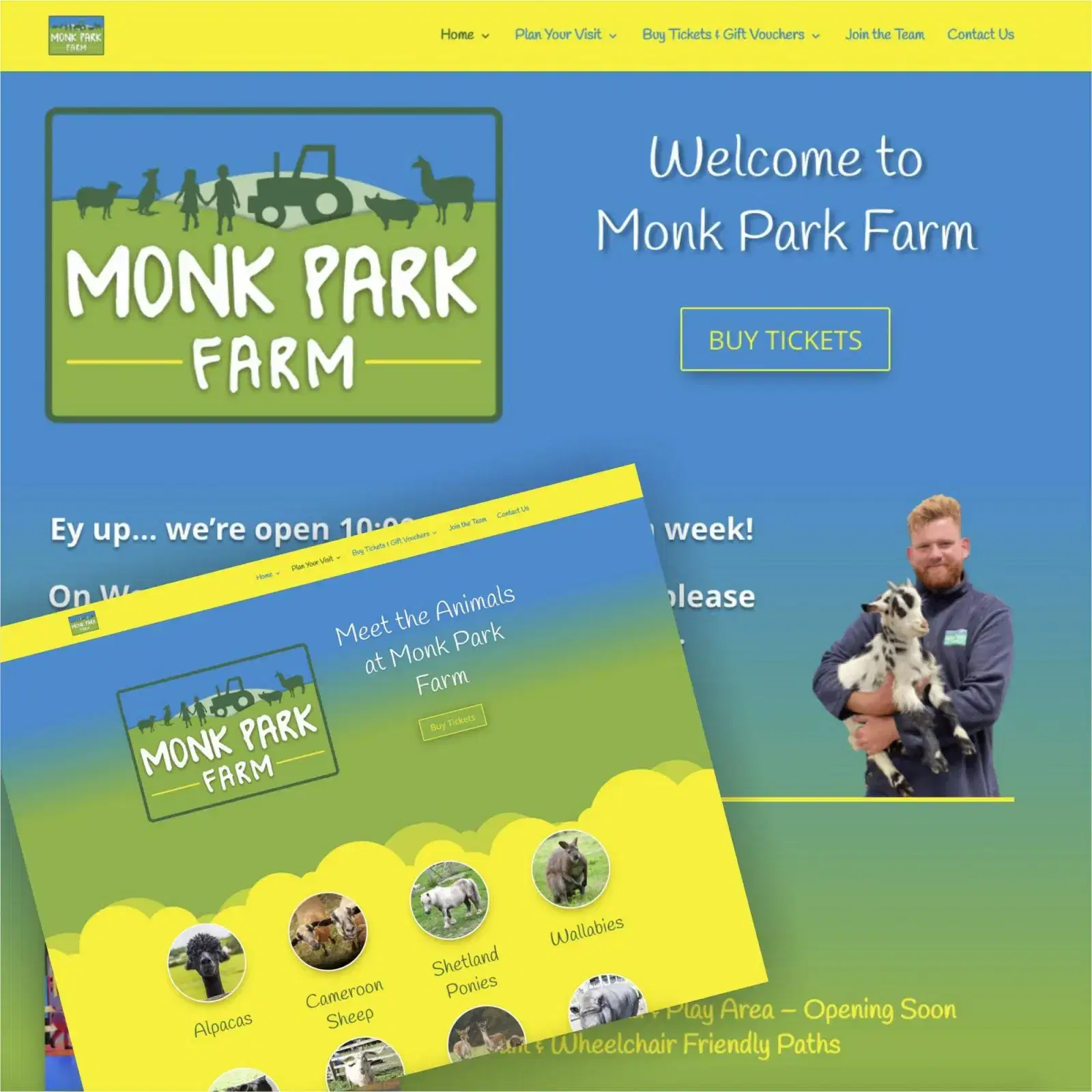 Website Design for Monk Park Farm Website Design for Monk Park Farm