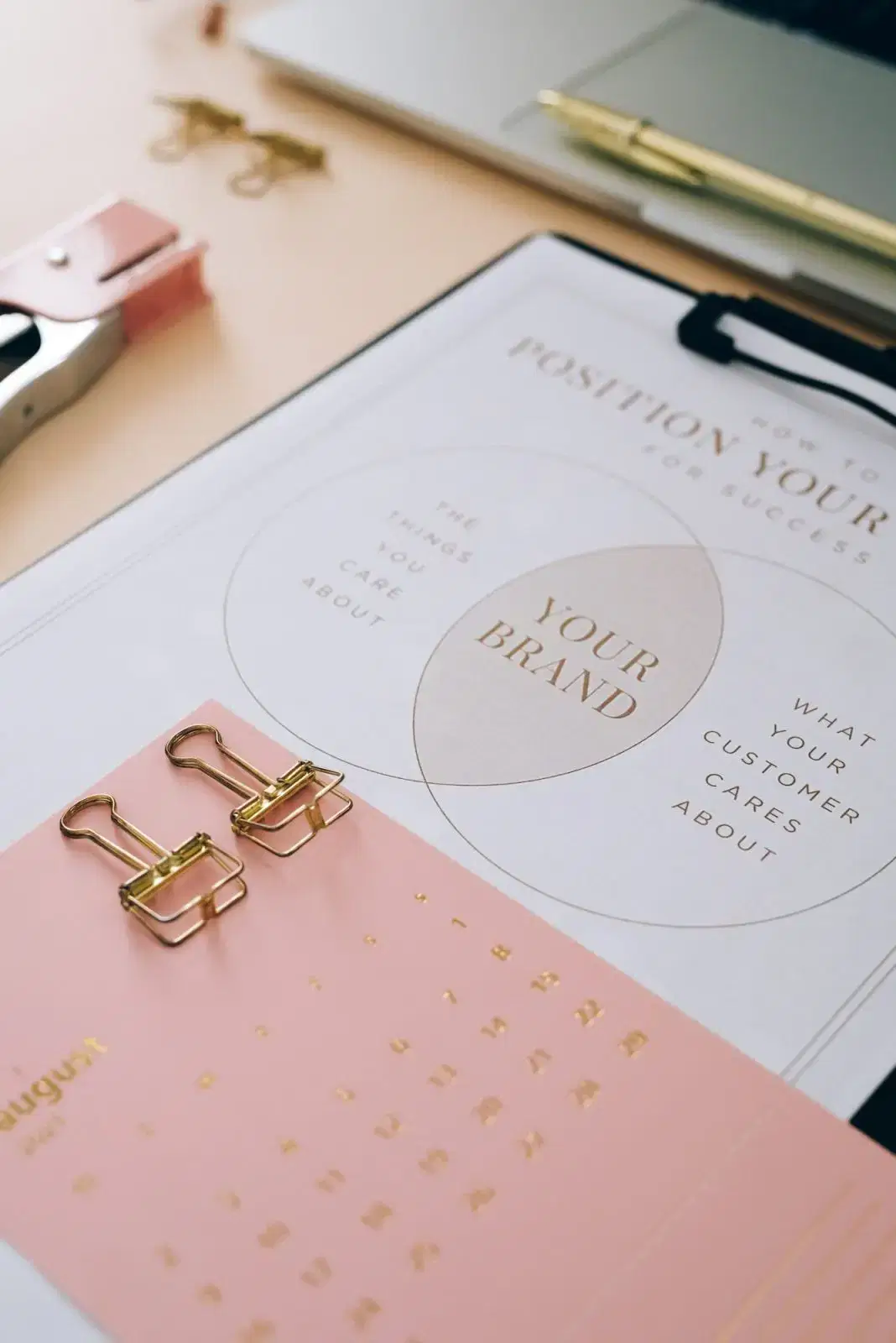 business plan printed on paper