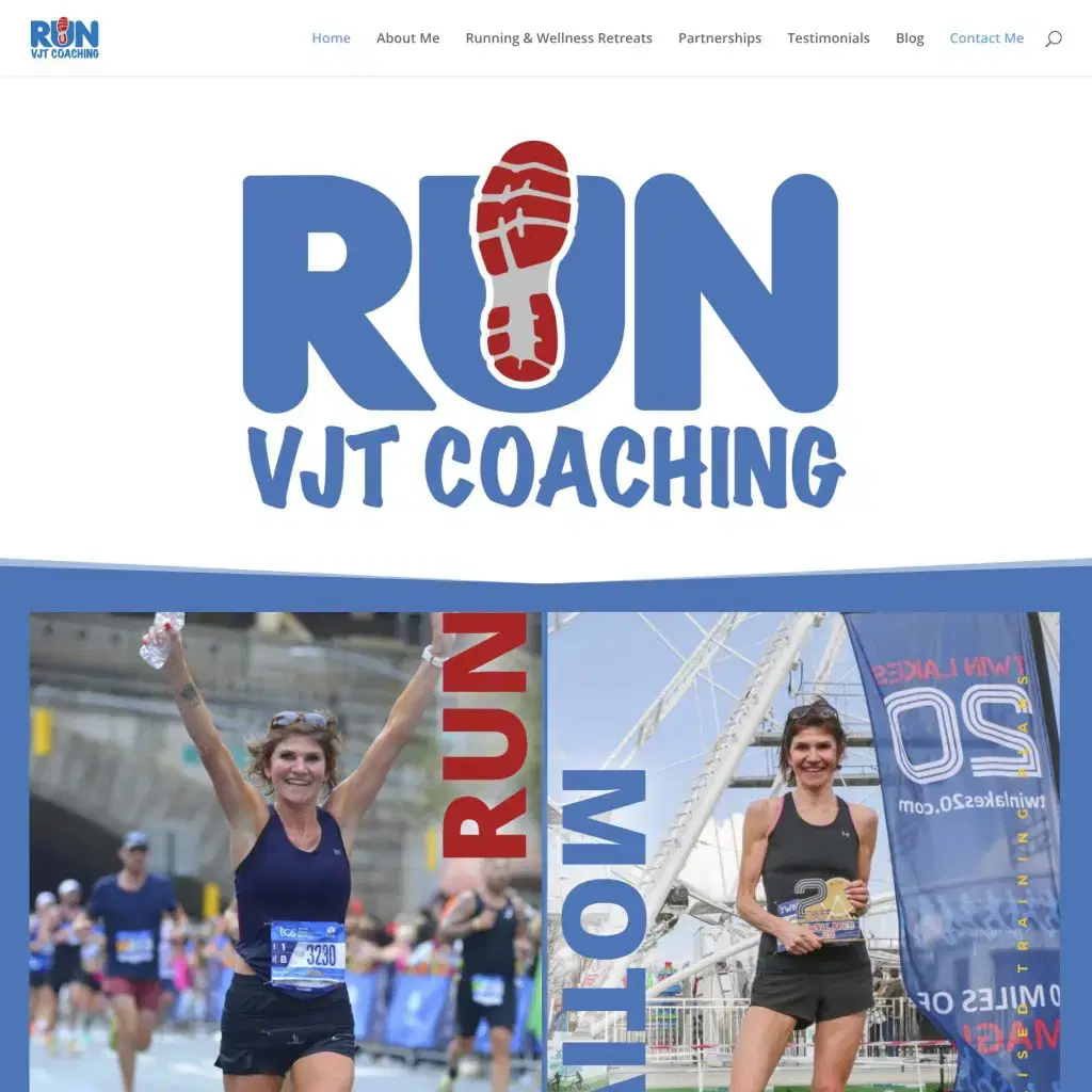 Website Design for Run VJT Website Design for Run VJT