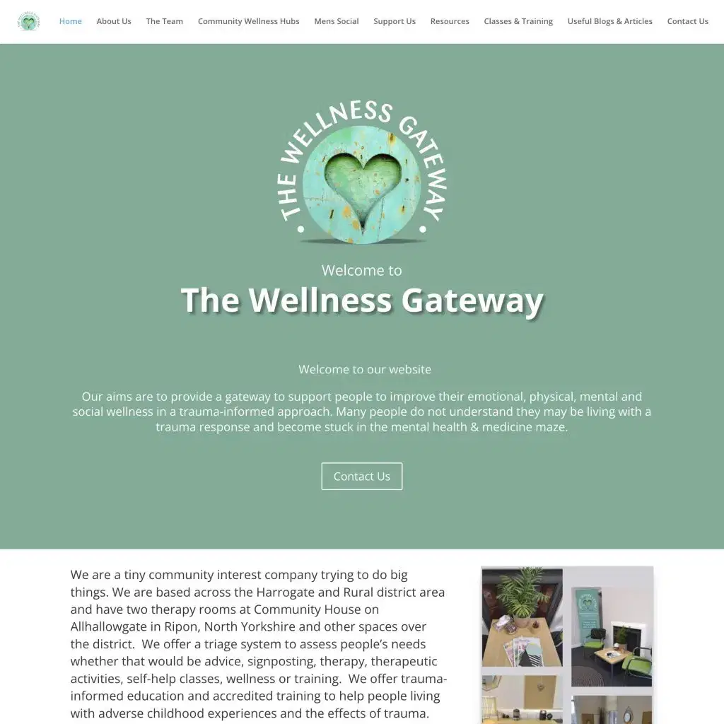 Website Design for The Wellness Gateway Website Design for The Wellness Gateway
