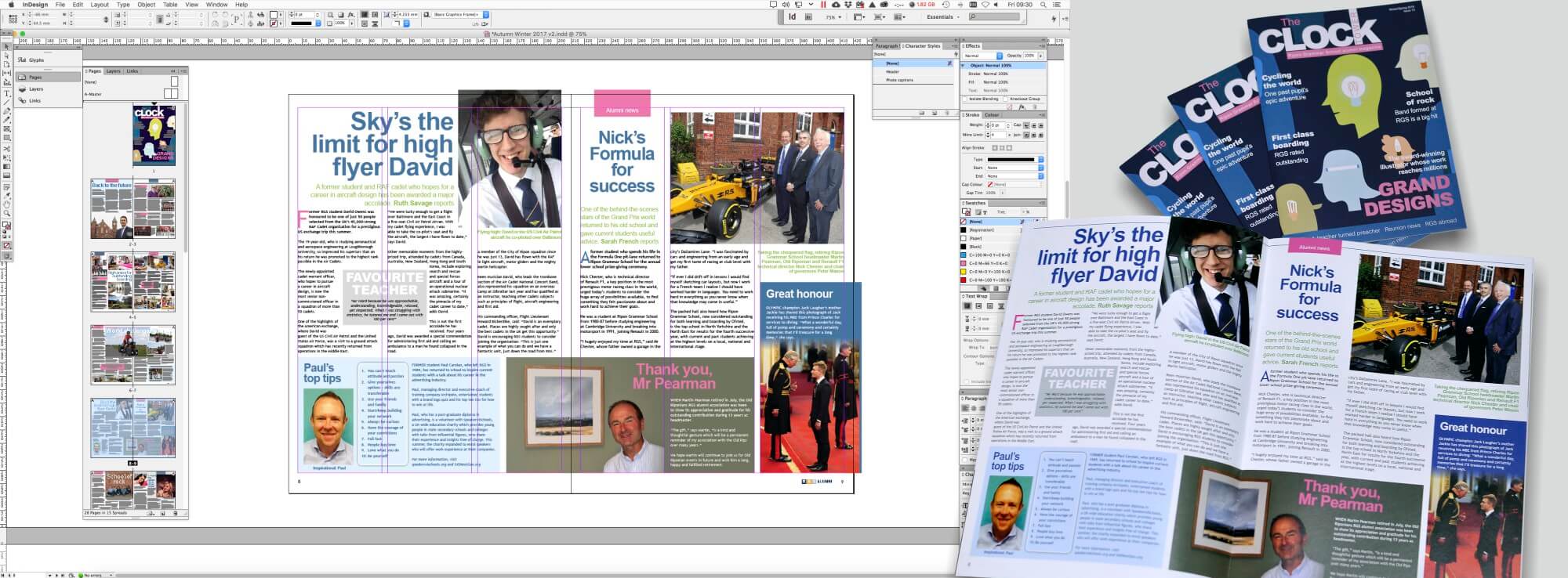 Ripon Grammas School Clocktower Magazine Design & Print Ripon Grammas School Clocktower Magazine Design & Print
