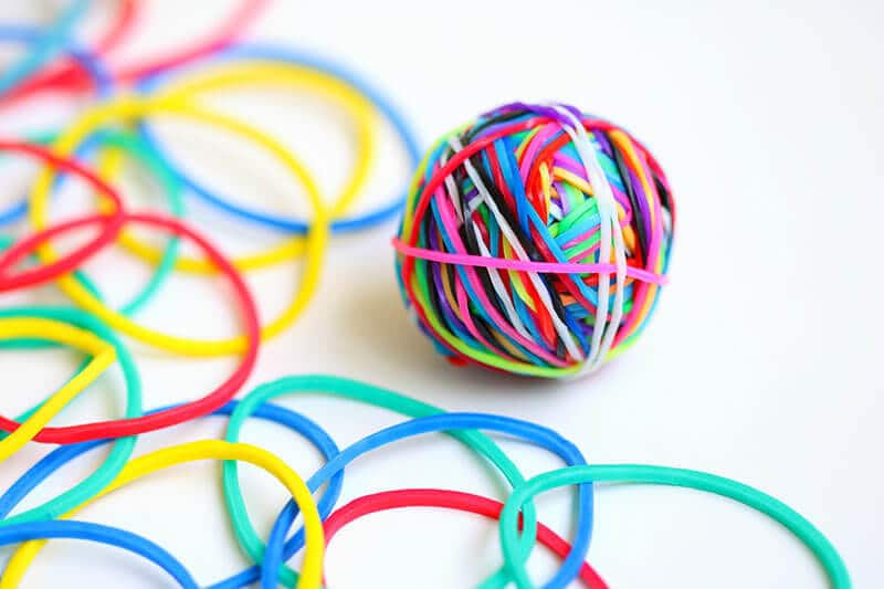 elastic-band-ball - Colour It In