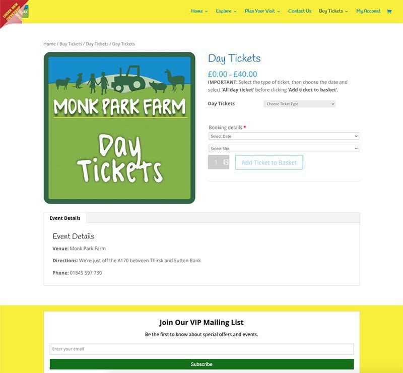 MPF Tickets Page