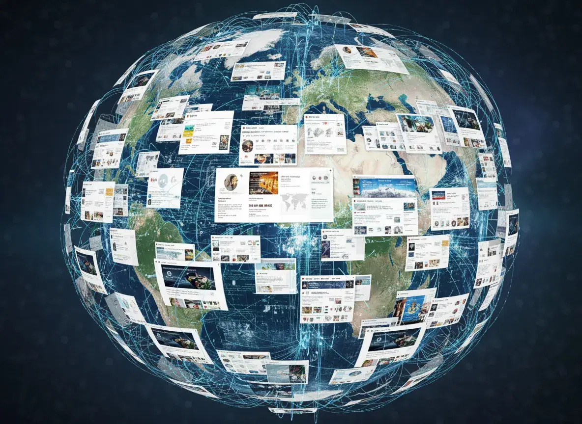 Get Found Online in 2026 - The globe covered in interconnecting web pages