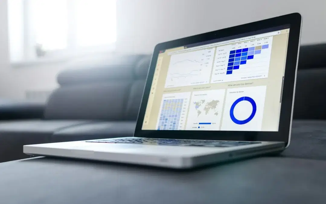 computer with google analytics